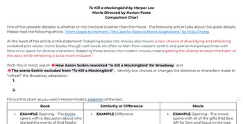 Preview of To Kill a Mockingbird | Novel to Film Analysis