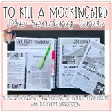 To Kill a Mockingbird Pre Reading Unit