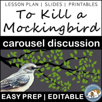 Preview of To Kill a Mockingbird Pre-reading Carousel Discussion Anticipation Activity