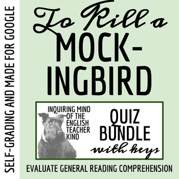 Preview of To Kill a Mockingbird Quiz and Answer Key Bundle for Google Drive (Self-Grading)