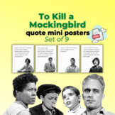 To Kill a Mockingbird Quotes Set of 9 Mini Posters