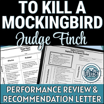 Preview of To Kill a Mockingbird - Recommendation for Atticus Finch - Workplace Skills