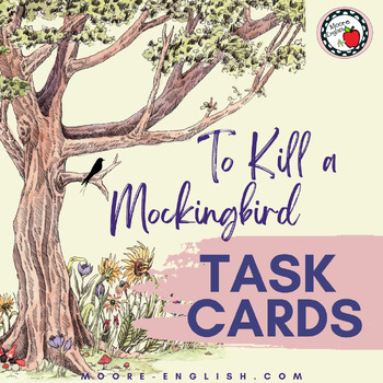 Preview of To Kill a Mockingbird Task Cards (36 cards) / Editable Google Slides