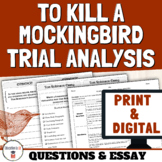 Print & Digital To Kill a Mockingbird Novel Activities Tom