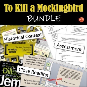 Preview of To Kill a Mockingbird Unit