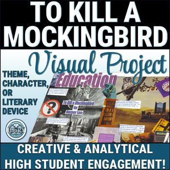 Preview of To Kill a Mockingbird - Visual Theme, Character, or Literary Device Collage