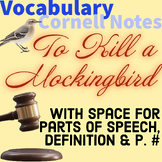 To Kill a Mockingbird Vocabulary Cornell Notes! Editable D