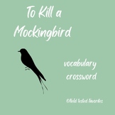To Kill a Mockingbird Vocabulary Crossword