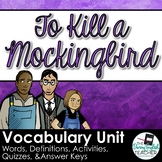 To Kill a Mockingbird Vocabulary Words, Activities and Quizzes