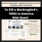 To Kill a Mockingbird WebQuest with Project Choices and Rubrics