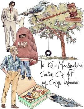 Preview of To Kill a Mockingbird by Harper Lee Clip Art Package