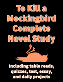 To Kill a Mockingbird complete novel study