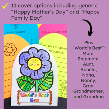 Mother's Day Craft or Family Day Gift | Mother's Day Card for Any ...