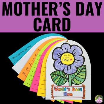 Preview of Mother's Day Card - Mother's Day Questionnaire and Craft for Any Special Female