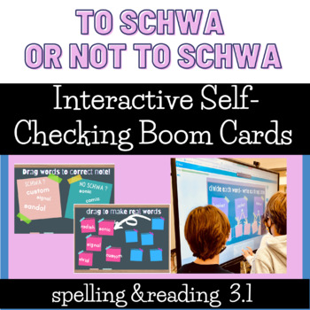 Preview of To Schwa or Not to Schwa 3.1 Digital Boom Cards: Progress Monitor or Practice