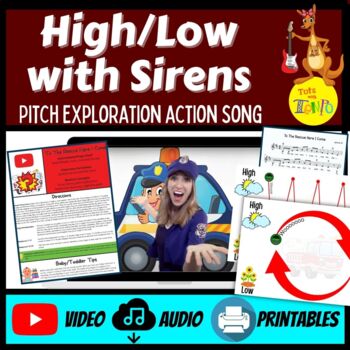 Preview of To The Rescue Here I Come - A Pitch Exploration Pathways Activity and Song