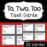 To, Too, Two Spelling Task Cards