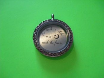 Preview of "To teach a child is to touch the future" PEEKABOO PENDANT locket