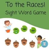 To the Races! Sight Word Racing Game *4 sets for Centers, 