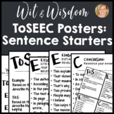 ToSEEC Sentence Starters, Posters, Interactive Notebooks, 