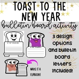 Toast To The New Year Bulletin Board Activity
