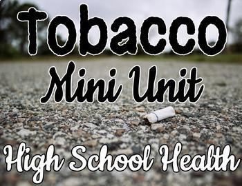 Preview of Tobacco Unit - Online Distance Learning