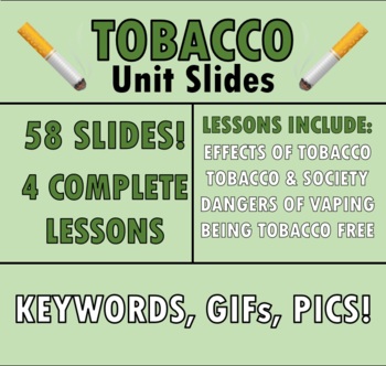 Preview of Tobacco: Unit Slides
