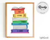 Today a Reader Tomorrow a Leader poster, reading corner, l