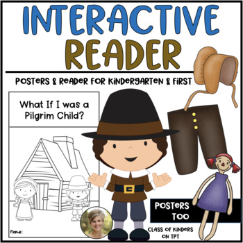 Preview of Today & The Past - If I Was a Pilgrim Pioneer Child - Reader Thanksgiving