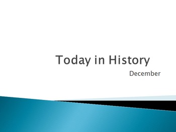 Preview of Today in History Bell Ringer - December