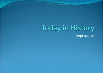 Preview of Today in History Bell Ringer - September