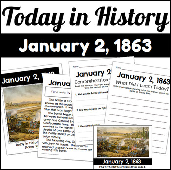 Preview of Today in History: January 2, 1863 Battle of Stones River