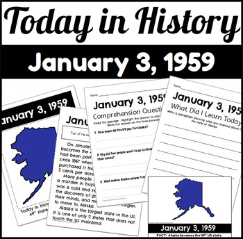 Preview of Today in History: January 3, 1959 Alaska Becomes A State