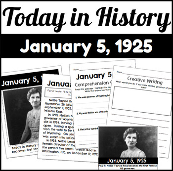 Preview of Today in History: January 5, 1925 Nellie Talhoe Ross