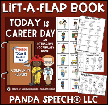 Preview of Today is Career Day:  A Community Helpers Interactive & Adaptive Book