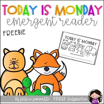 Preview of Today is Monday Emergent Reader