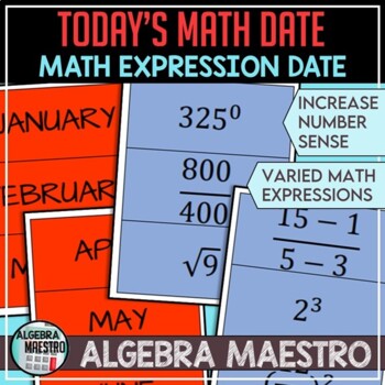 Preview of Today's Math Date (Increase Number Sense)