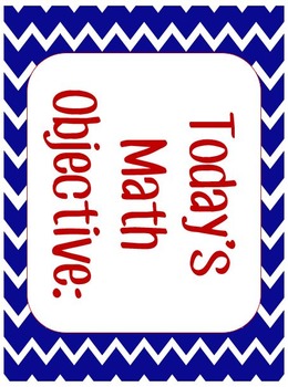 Preview of Today's Objective Nautical Theme Signs Editable