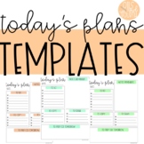 Today's Plans- Teacher Planning Template