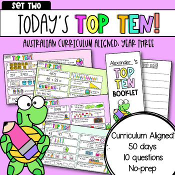 Preview of Year Three: Today's Top Ten | Set Two | Math Review: Australian Curriculum V9