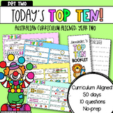 Year Two: Today's Top Ten | Set Two | Math Review: Austral