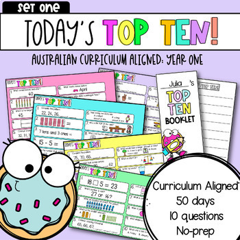 Preview of Year One: Today's Top Ten | Set One | Math Review: Australian Curriculum