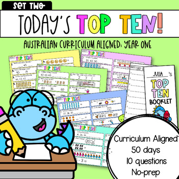 Preview of Year One: Today's Top Ten | Set Two | Math Review: Australian Curriculum