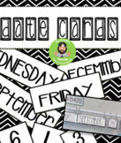 Editable Today's date cards |Flip Calendar Cards Chart Dis