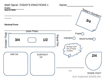 Preview of Today's Fractions