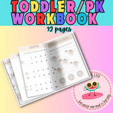 Todder/Preschool Workbook | PRINT AND GO| vowels, tracing,