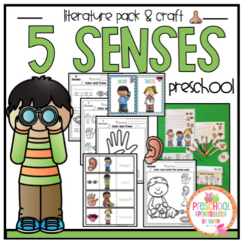 Preview of Toddler 5 Senses Printable and Craft