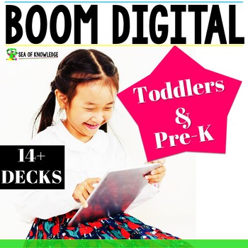 Preview of Toddler Activities Boom Card Bundle | Preschool Games Curriculum