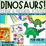 Toddler Activities - Dinosaur Crafts, Letters, Numbers in 