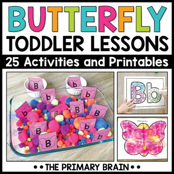 Preview of Butterfly Toddler Activities for Spring | Preschool Curriculum and Lesson Plans
